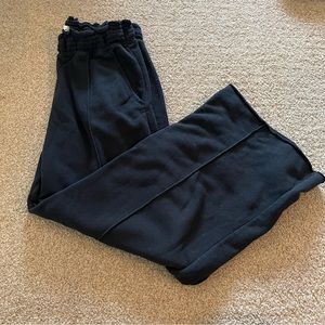 Abercrombie cloud crop wide leg sweatpants